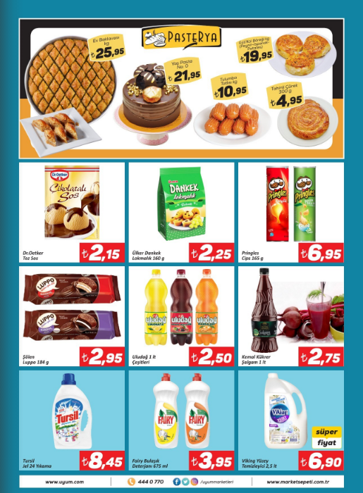 Uyum Market 12 Ocak 18 Ocak 2018 Kataloğu pasterya