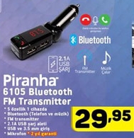 Piranha Bluetooth Fm Transmitter