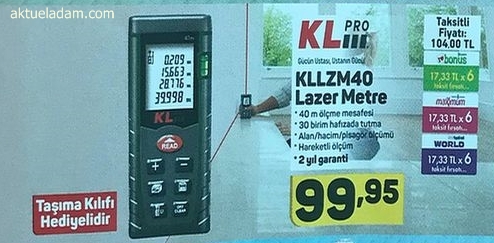 A101 24 Mayıs 2018 KLPro KLLZM40 Lazermetre İncelemesi