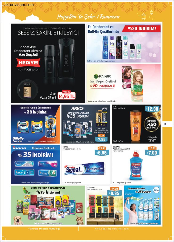 Çağrı 11 Mayıs 22 Mayıs 2018 Ramazan İndirim Kataloğu 13