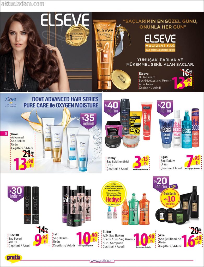 Gratis 1 Haziran – 5 Temmuz 2018 İndirim Kataloğu 28