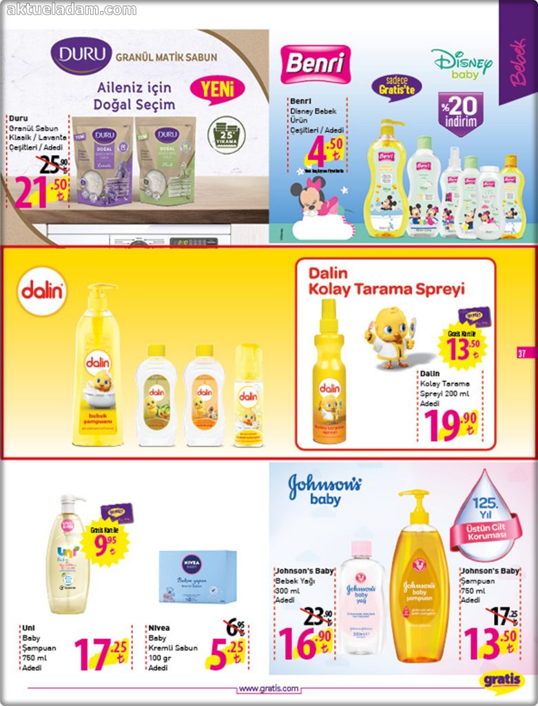 Gratis 3 Ağustos 6 Eylül 2018 İndirim Kataloğu 37