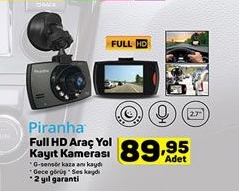 A101 12 Mart 2020 Piranha Full Hd Araç Yol Kayıt Kamerası